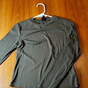 Long sleeve green shirt